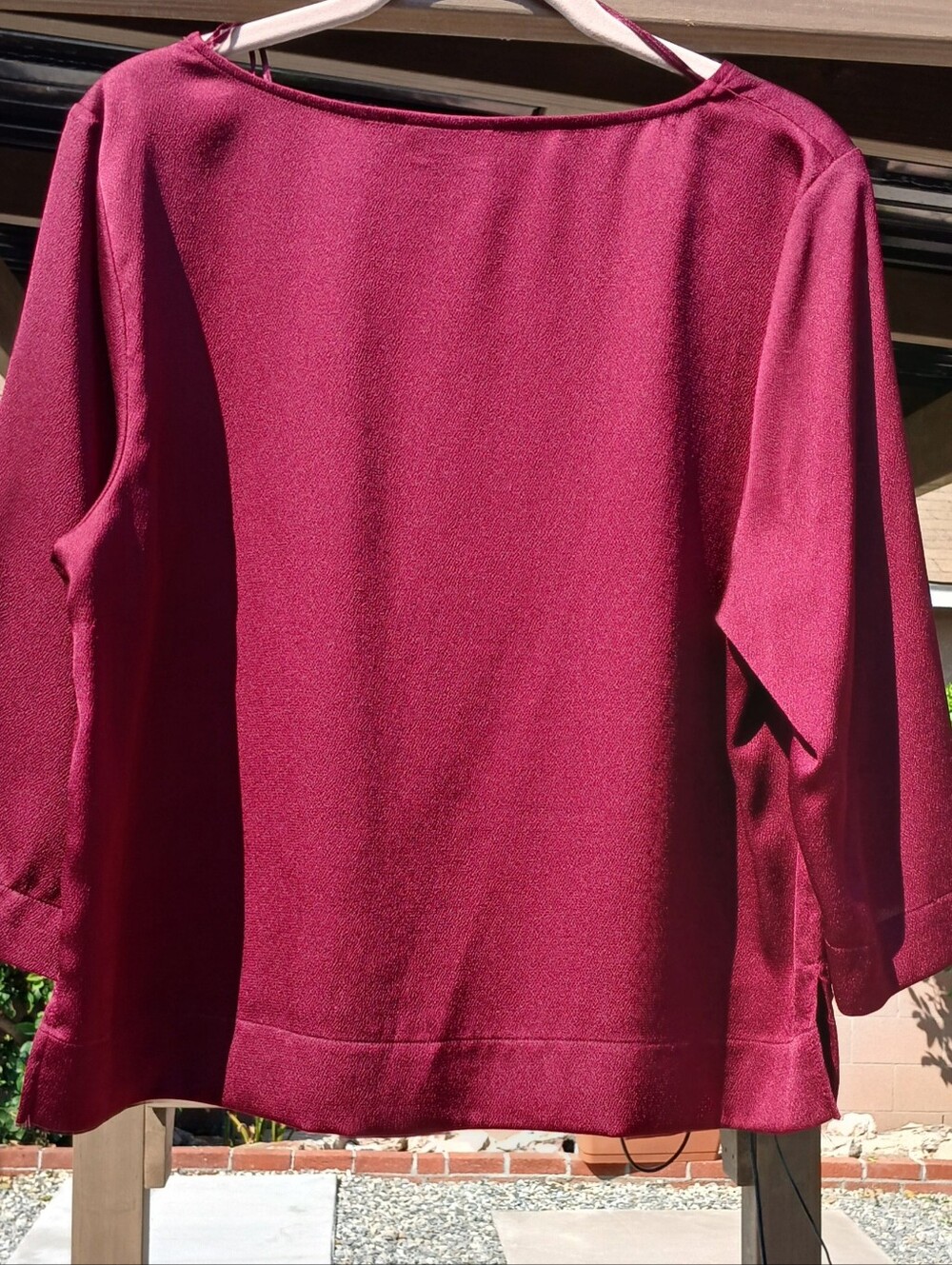 Women's Maroon Boatneck Sweater